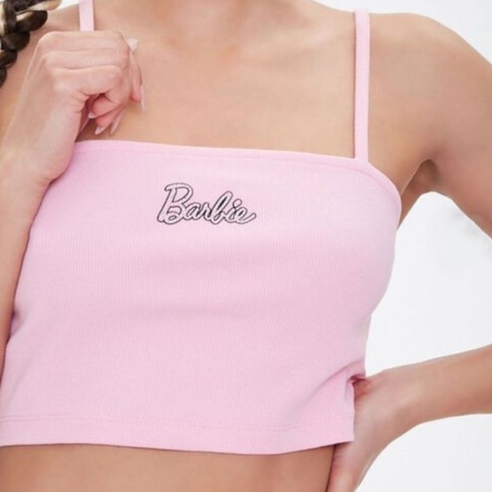 Barbie x Forever 21 Crop Ribbed Cami